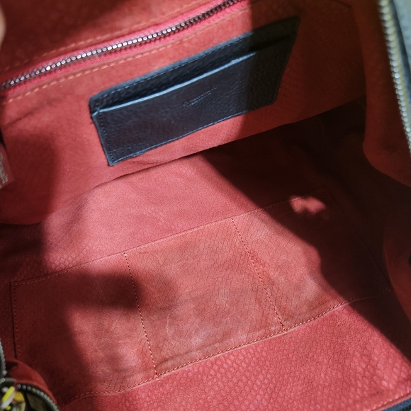 Hammitt Daniel Large Leather Tote Bag - Black Gunmetal - Picture 9 of 13